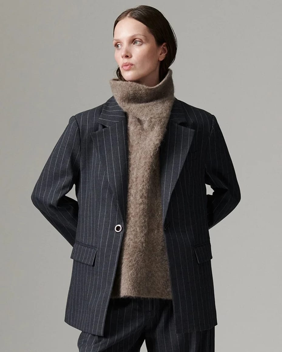 Day Birger Bono Pinstripe Blazer - DAY BIRGER - Luxe Leopard