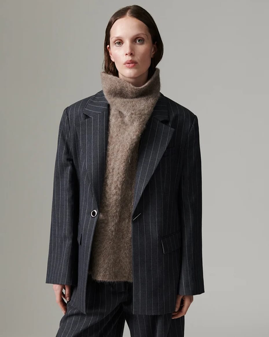 Day Birger Bono Pinstripe Blazer - DAY BIRGER - Luxe Leopard