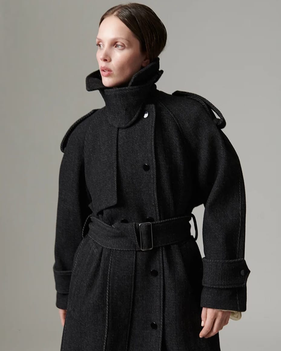 Day Birger Capthin Wool Structure Coat - DAY BIRGER - Luxe Leopard