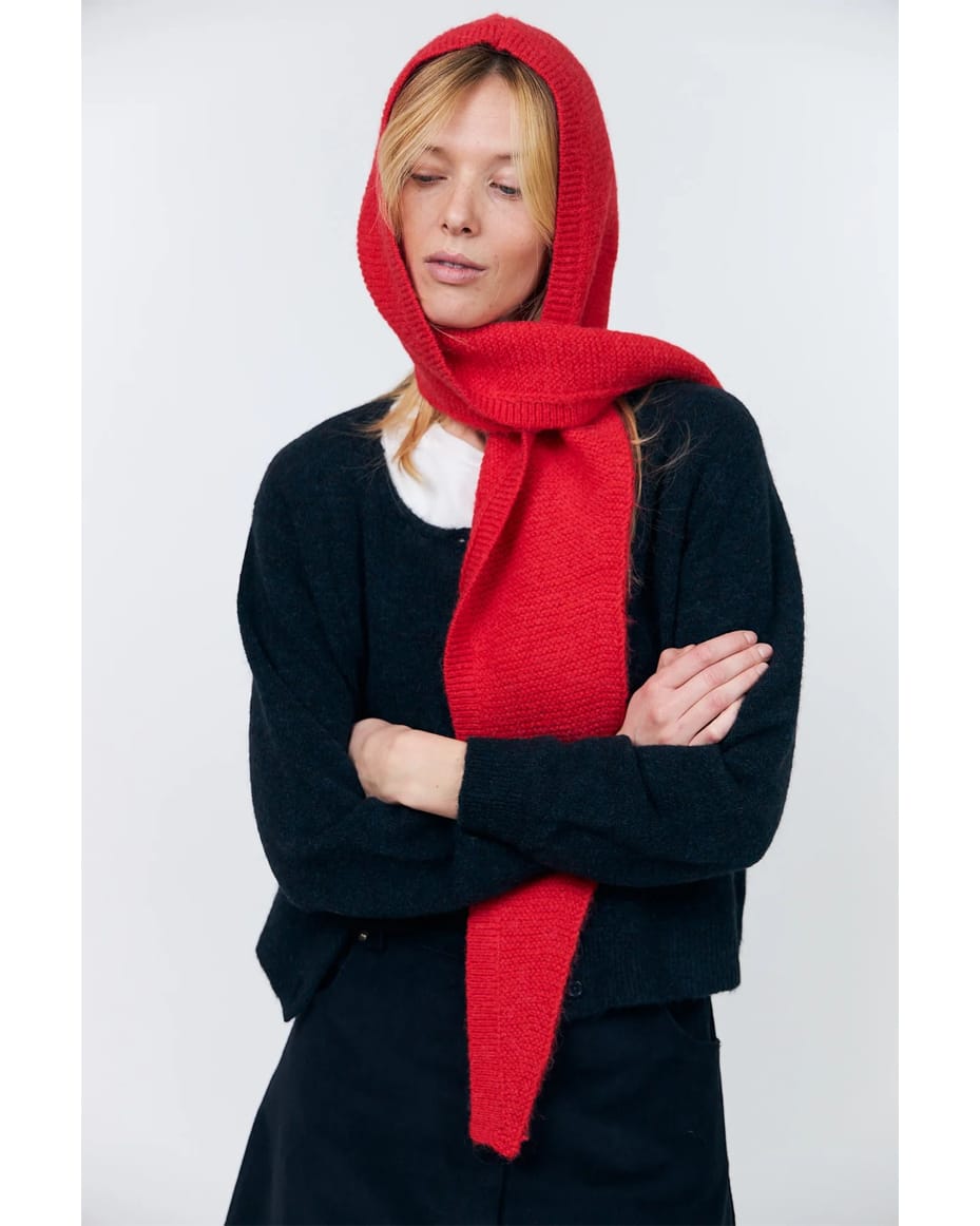Lollys Laundry Elise Knit Bonnet in Red