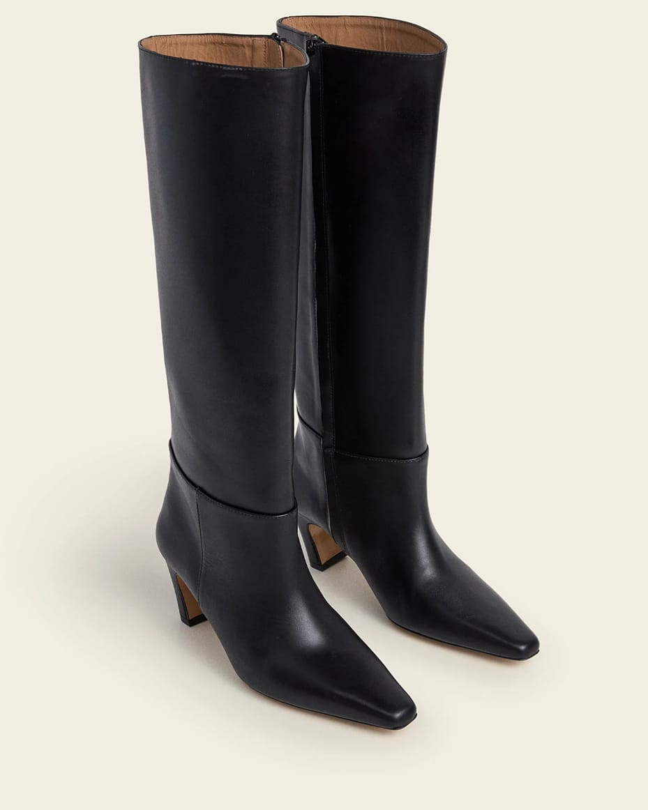 Flattered Xia Leather Boots in Black - FLATTERED - Luxe Leopard