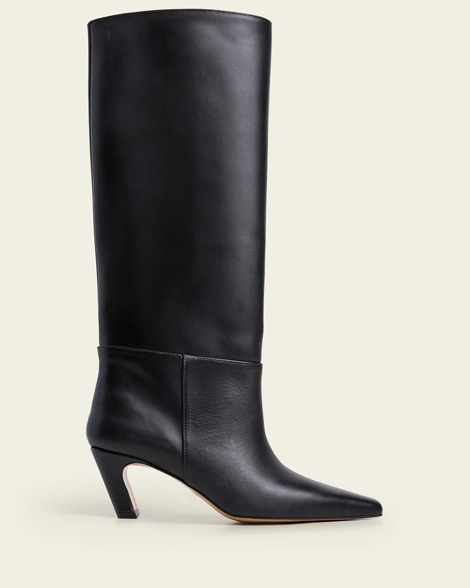 Flattered Xia Leather Boots in Black - FLATTERED - Luxe Leopard