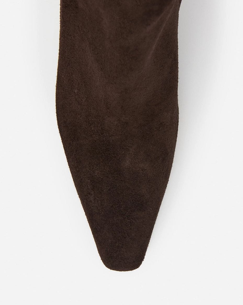 Flattered Xena Chocolate Suede Boots