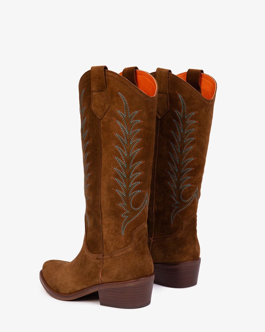 Penelope Chilvers Goldie Embroidered Cowboy Boot