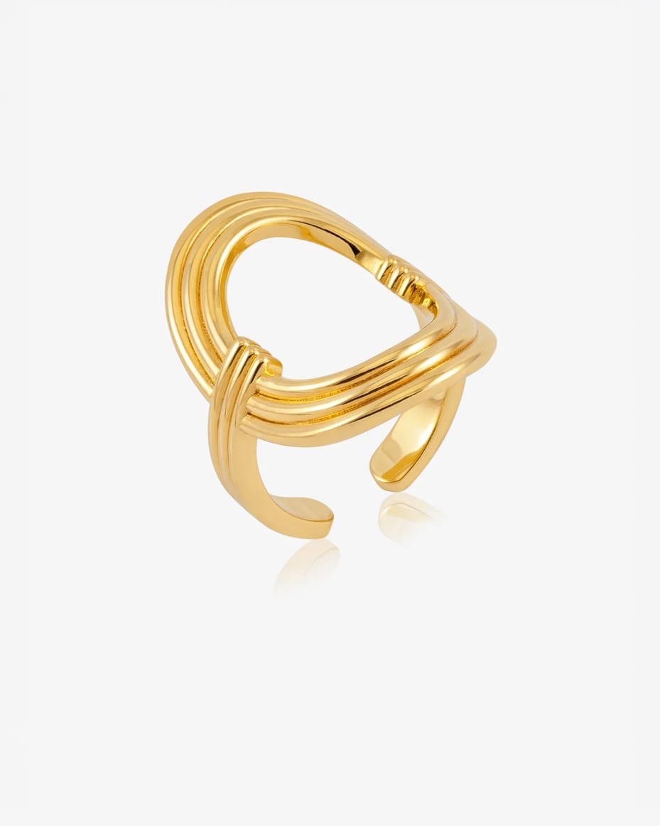 Rachel Jackson Into the Groove Adjustable Size Ring in Gold - RACHEL JACKSON - Luxe Leopard