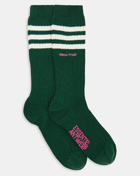 Essentiel Antwerp Kallet Striped Thick Socks Forest Whisper - ESSENTIEL ANTWERP - Luxe Leopard