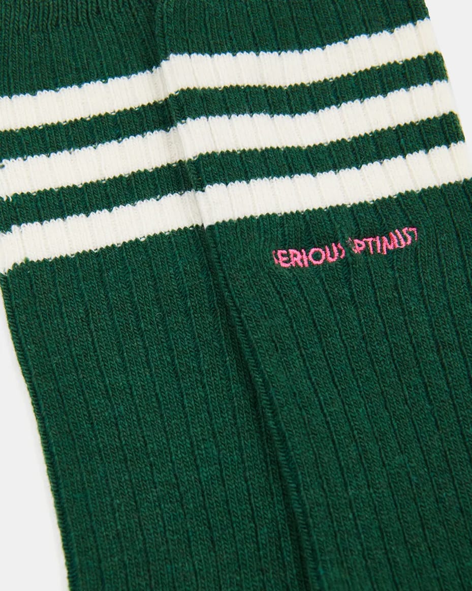 Essentiel Antwerp Kallet Striped Thick Socks Forest Whisper