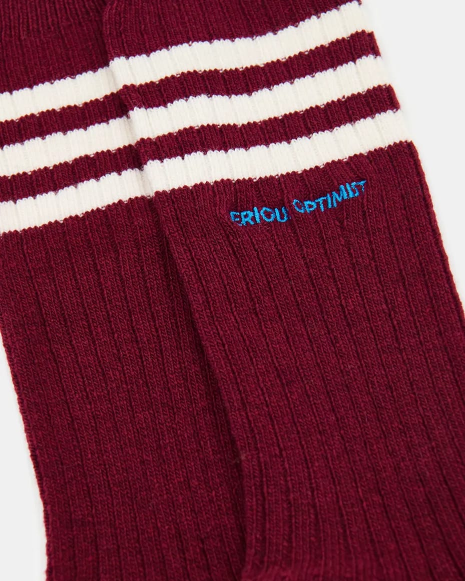 Essentiel Antwerp Kallet Striped Thick Socks Wine Not
