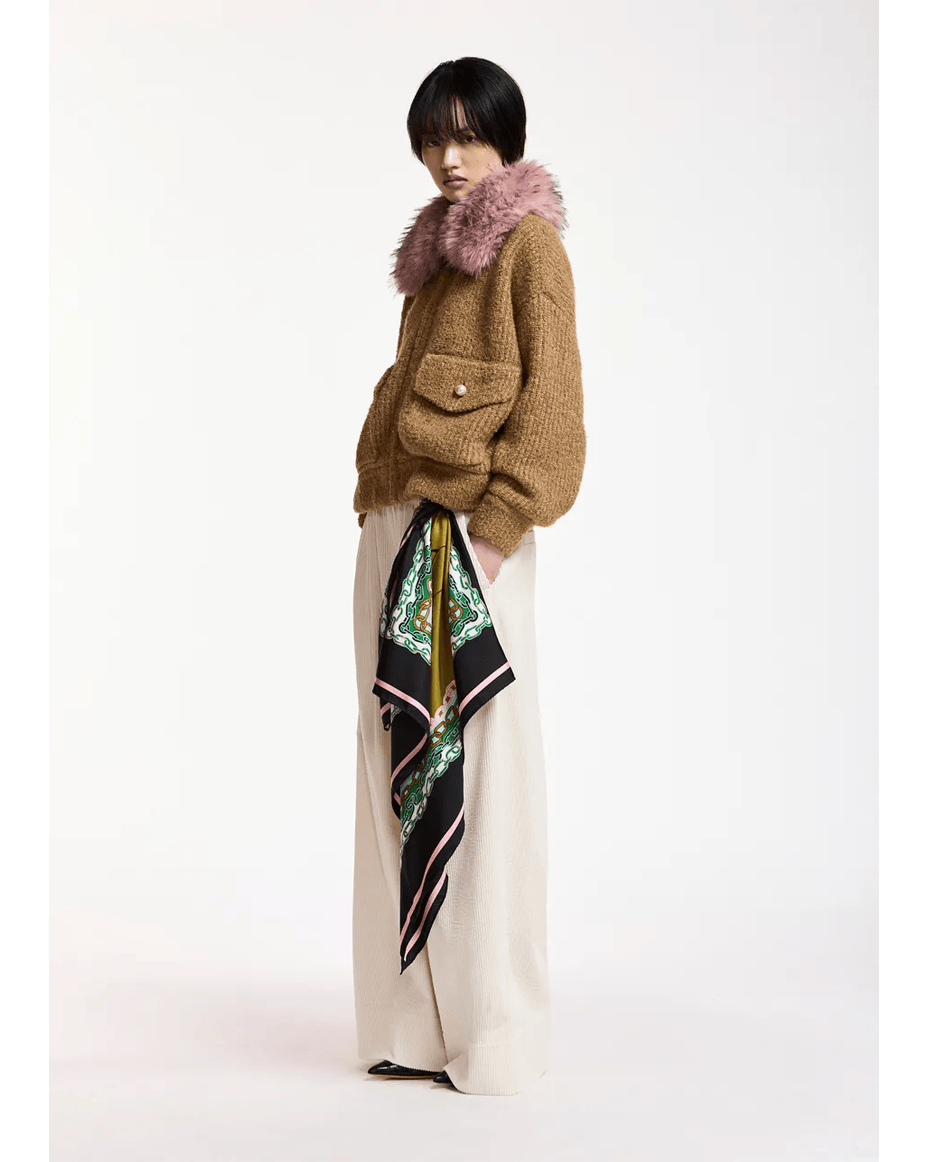 Essentiel Antwerp Kanada Knitted Bomber Jacket