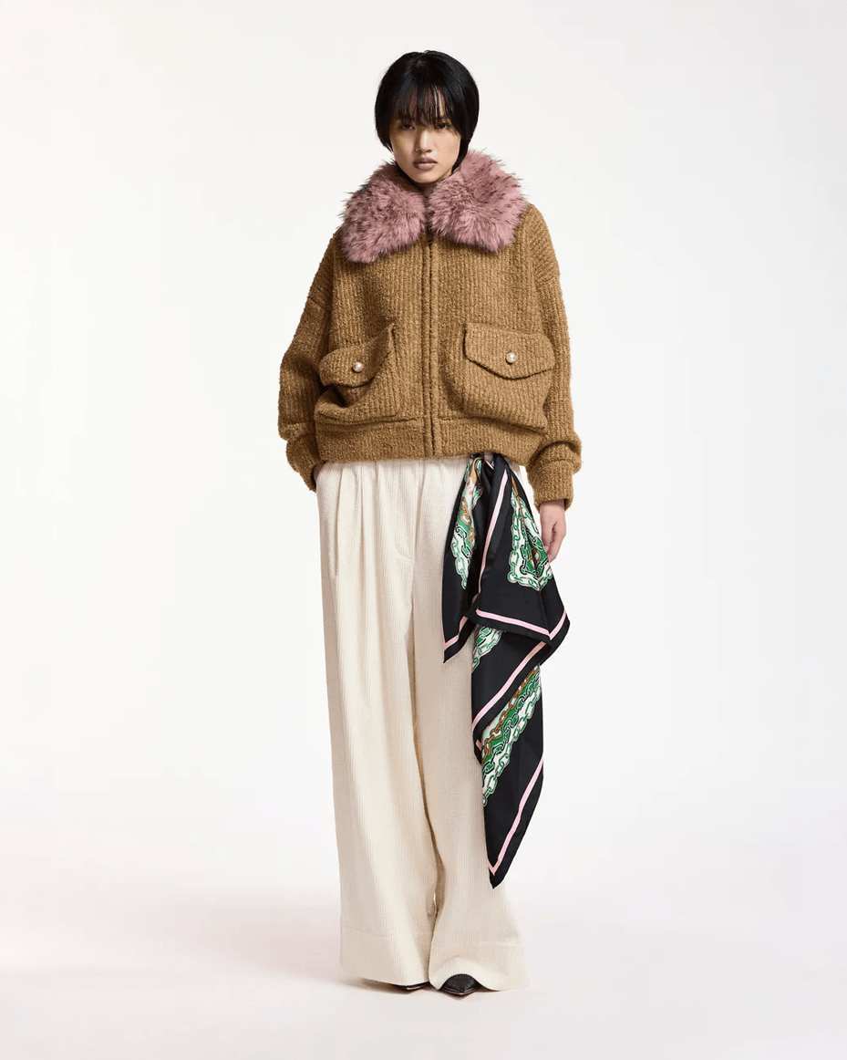 Essentiel Antwerp Kanada Knitted Bomber Jacket