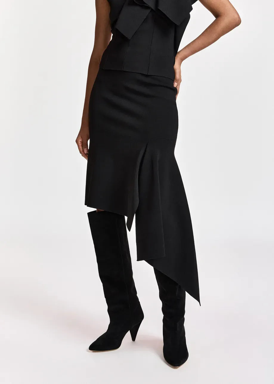 Essentiel Antwerp Kap Knitted Skirt With Frill