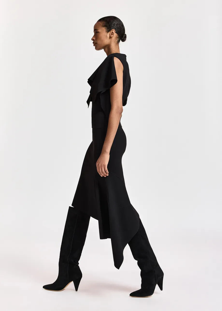 Essentiel Antwerp Kap Knitted Skirt With Frill