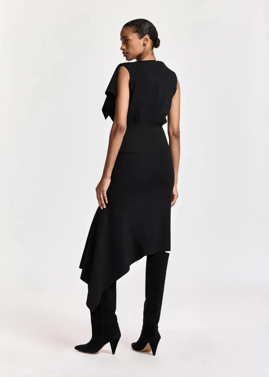 Essentiel Antwerp Kap Knitted Skirt With Frill - ESSENTIEL ANTWERP - Luxe Leopard