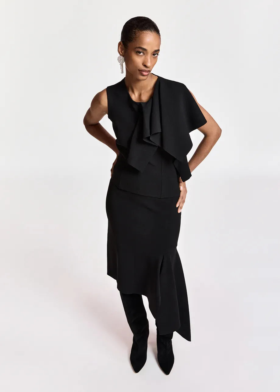 Essentiel Antwerp Kap Knitted Skirt With Frill