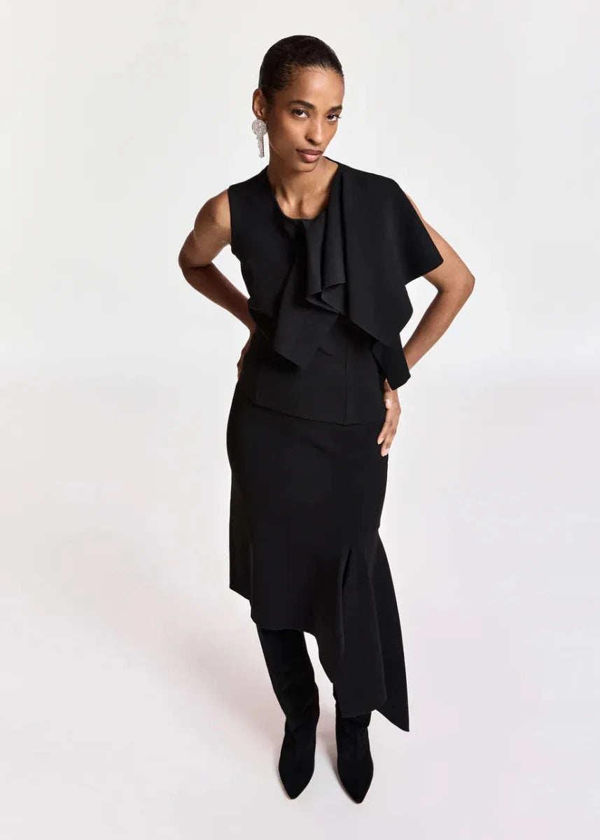 Essentiel Antwerp Kap Knitted Skirt With Frill - ESSENTIEL ANTWERP - Luxe Leopard