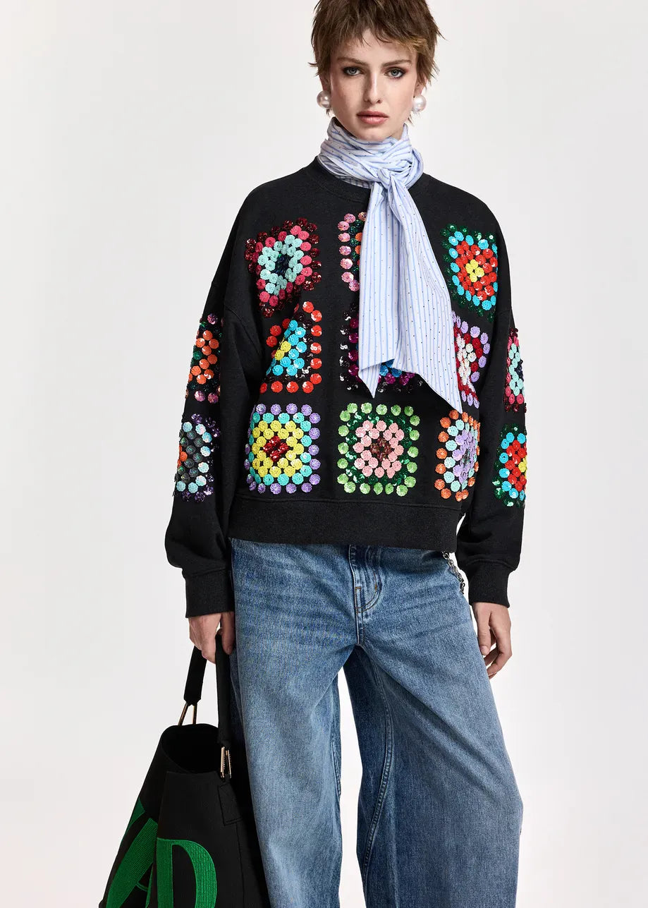 Essentiel Antwerp Karnaval Embroidery Sweatshirt