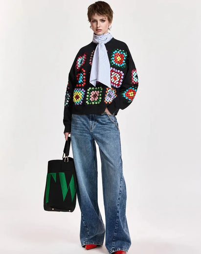 Essentiel Antwerp Karnaval Embroidery Sweatshirt