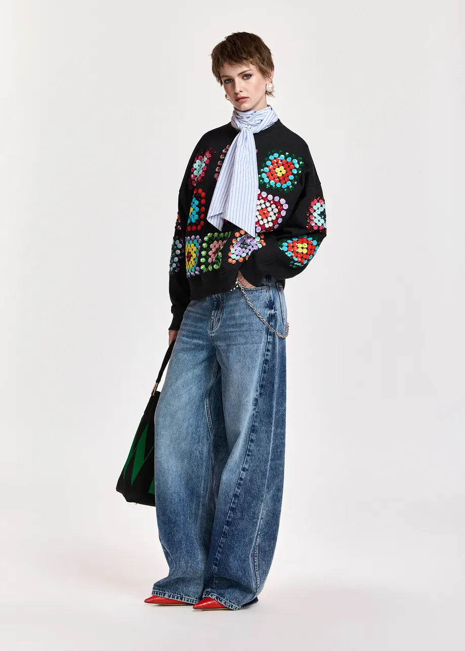Essentiel Antwerp Karnaval Embroidery Sweatshirt