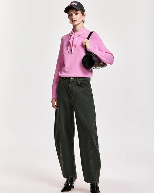 Essentiel Antwerp Kasa Pullover With Beads - ESSENTIEL ANTWERP - Luxe Leopard