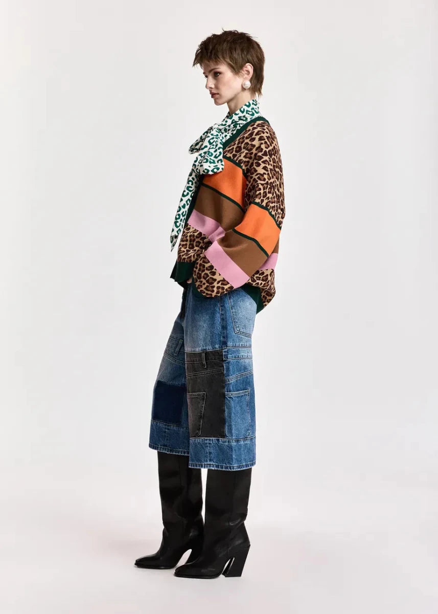 Essentiel Antwerp Kaudi Striped Knit Cardigan - ESSENTIEL ANTWERP - Luxe Leopard
