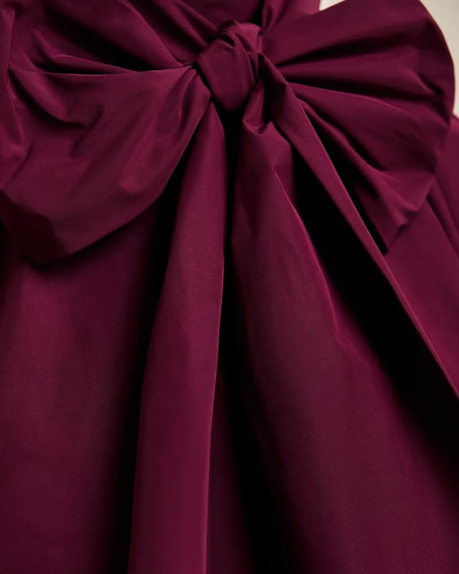 Essentiel Antwerp Keily Pussy Bow Tie Top Wine Not