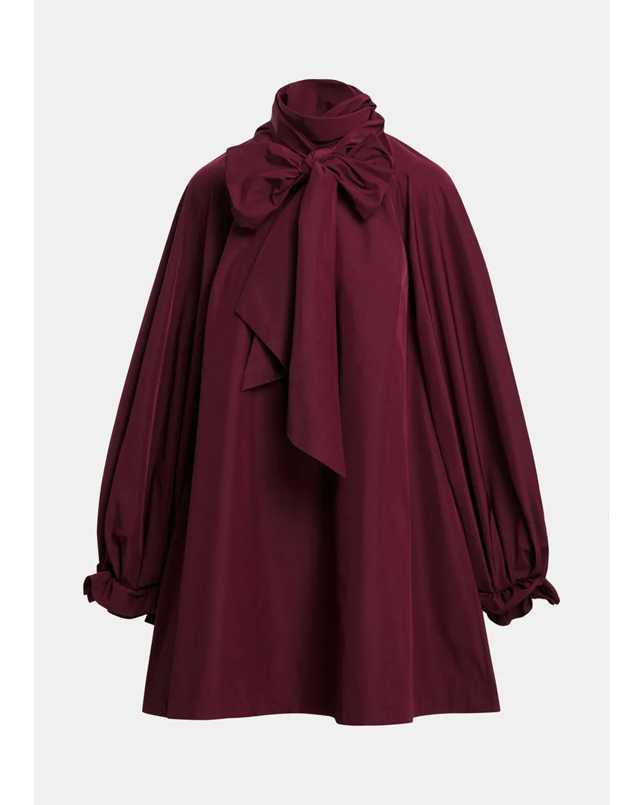 Essentiel Antwerp Khai Pussy Bow Tie Dress