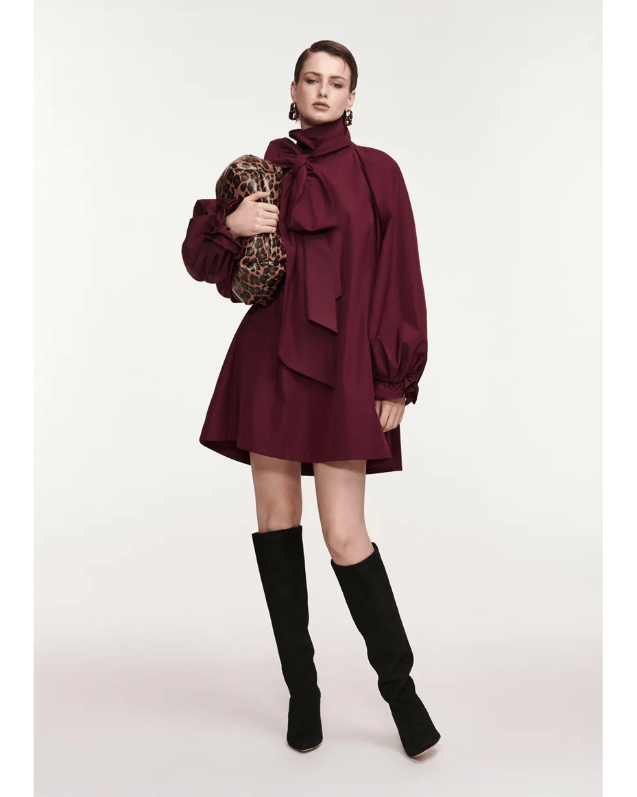 Essentiel Antwerp Khai Pussy Bow Tie Dress