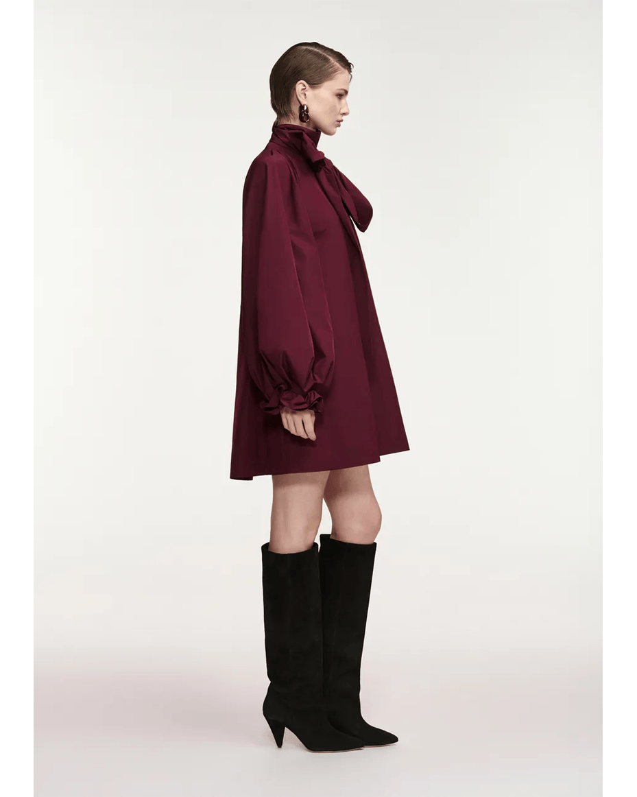 Essentiel Antwerp Khai Pussy Bow Tie Dress