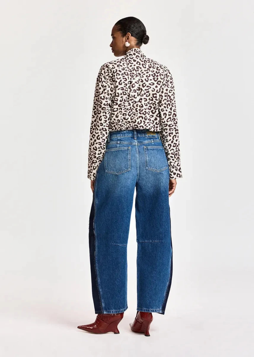 Essentiel Antwerp Khaleesi Pussy Bow Tie Shirt - ESSENTIEL ANTWERP - Luxe Leopard
