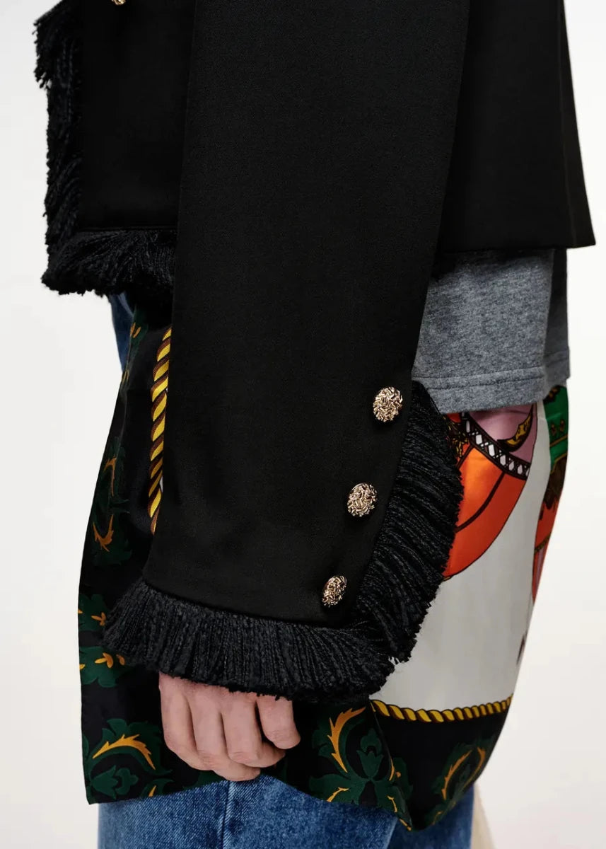 Essentiel Antwerp Kinetic Fringed Jacket - ESSENTIEL ANTWERP - Luxe Leopard