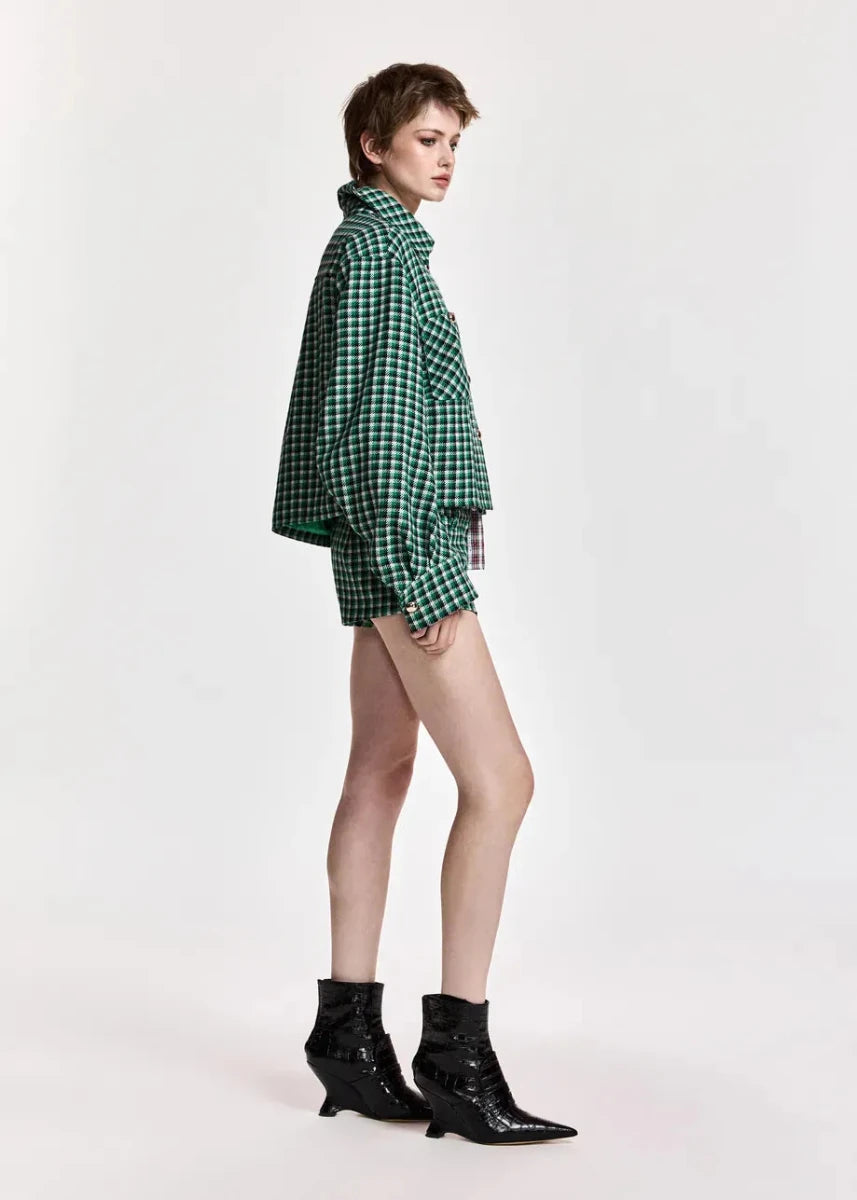 Essentiel Antwerp Kitten Rounded Sleeve Jacket - ESSENTIEL ANTWERP - Luxe Leopard