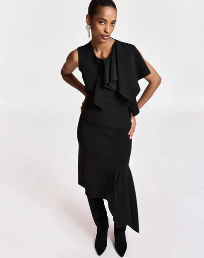Essentiel Antwerp Know Knitted Top With Frill