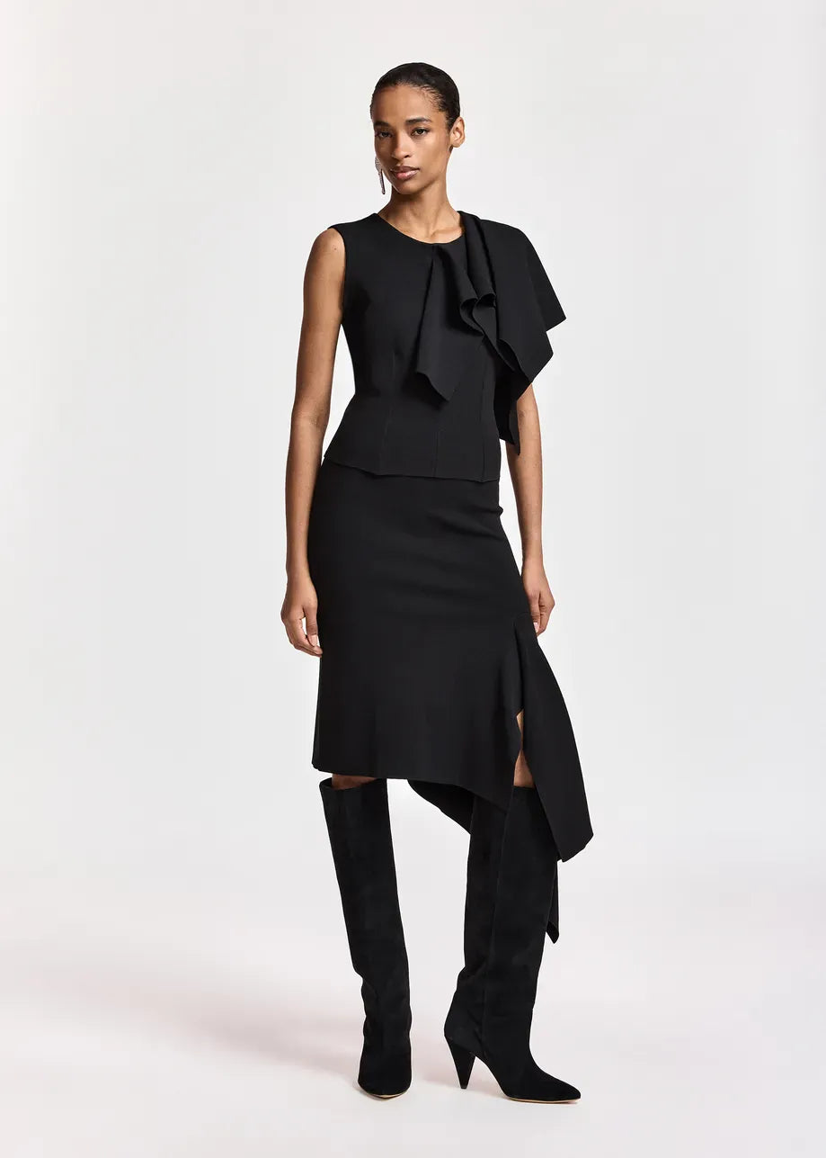 Essentiel Antwerp Know Knitted Top With Frill