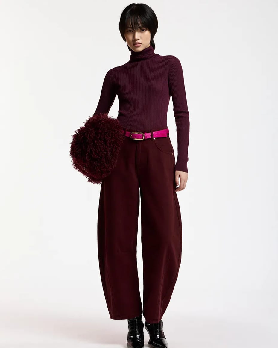 Essentiel Antwerp Kokos Colour Denim Barrel Leg Jeans