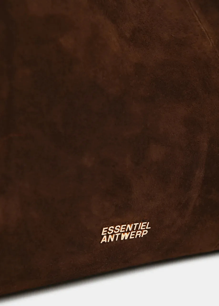 Essentiel Antwerp Kroon Suede Leather Shopper Bag