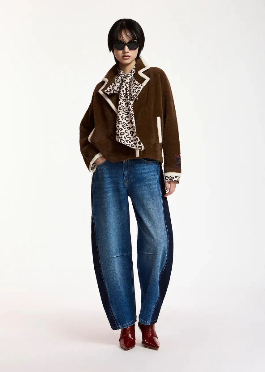 Essentiel Antwerp Kugar Contrast Cardigan - ESSENTIEL ANTWERP - Luxe Leopard