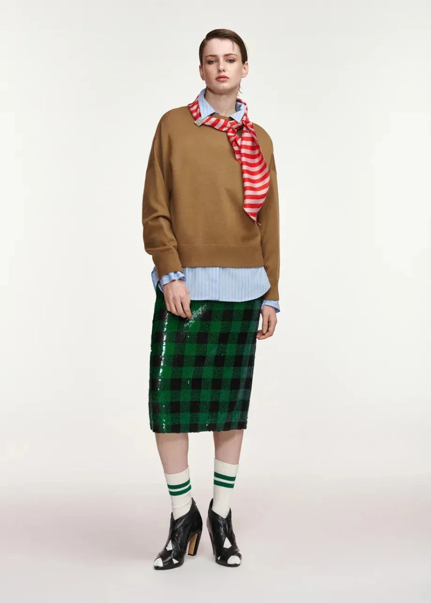 Essentiel Antwerp Kurtis Pullover With Scarf - ESSENTIEL ANTWERP - Luxe Leopard
