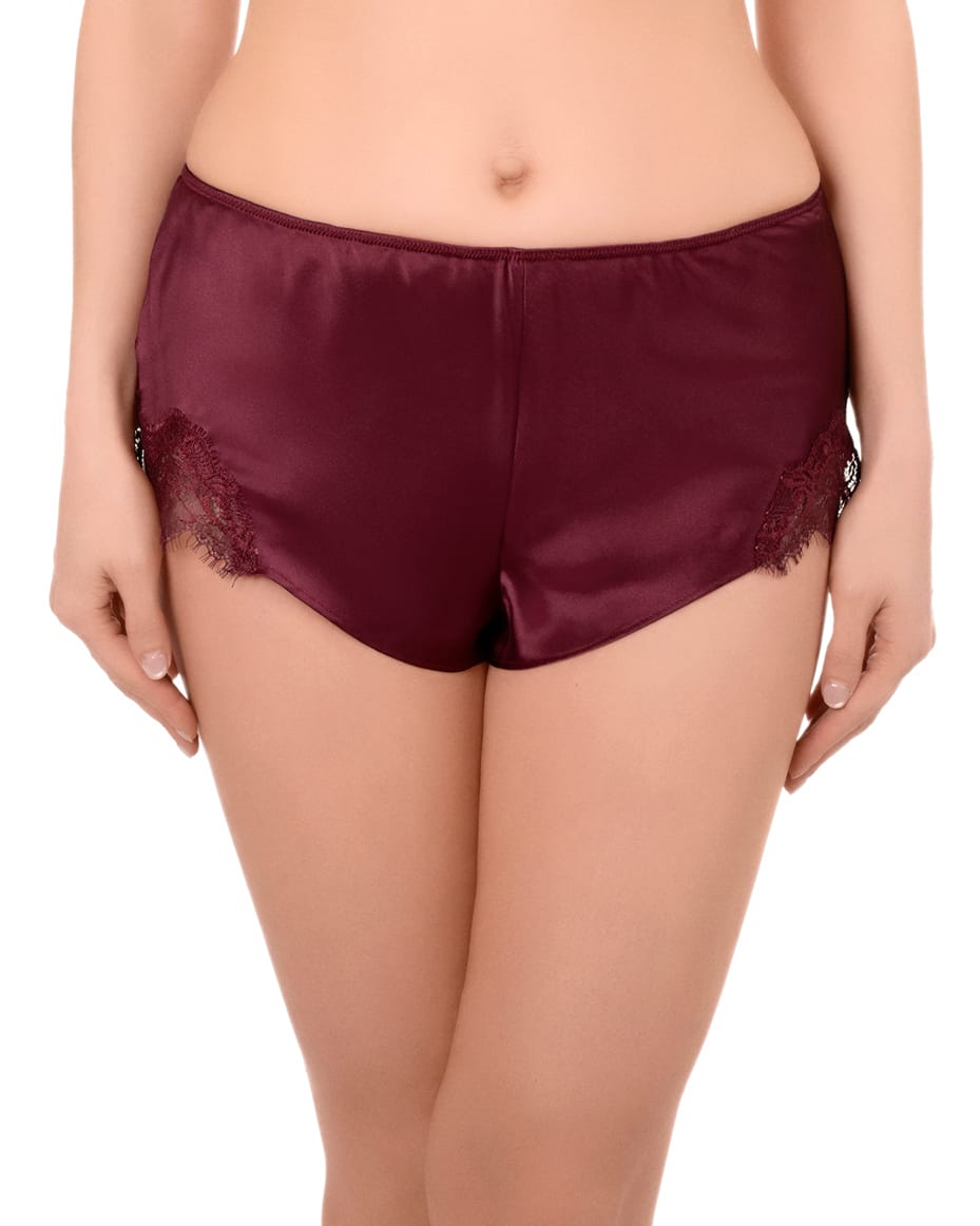 Sainted Sisters Scarlett French Knicker in Mulberry - SAINTED SISTERS - Luxe Leopard