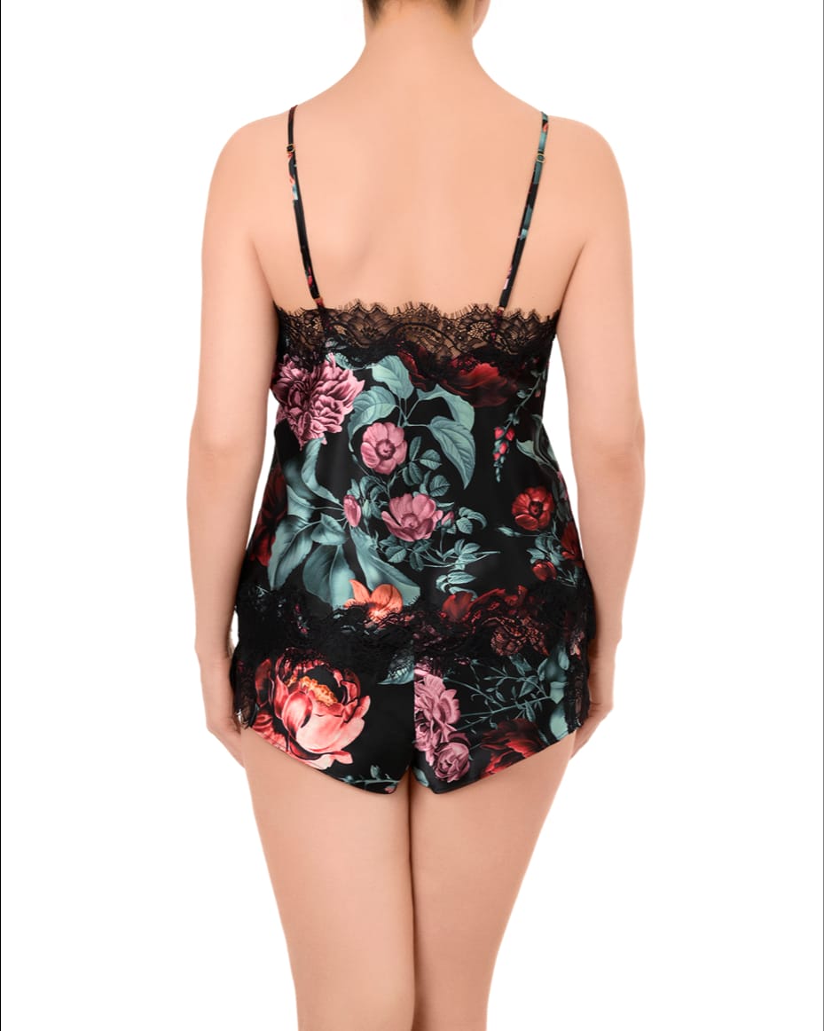 Sainted Sisters Scarlett Print Cami in Fleur Noir - SAINTED SISTERS - Luxe Leopard