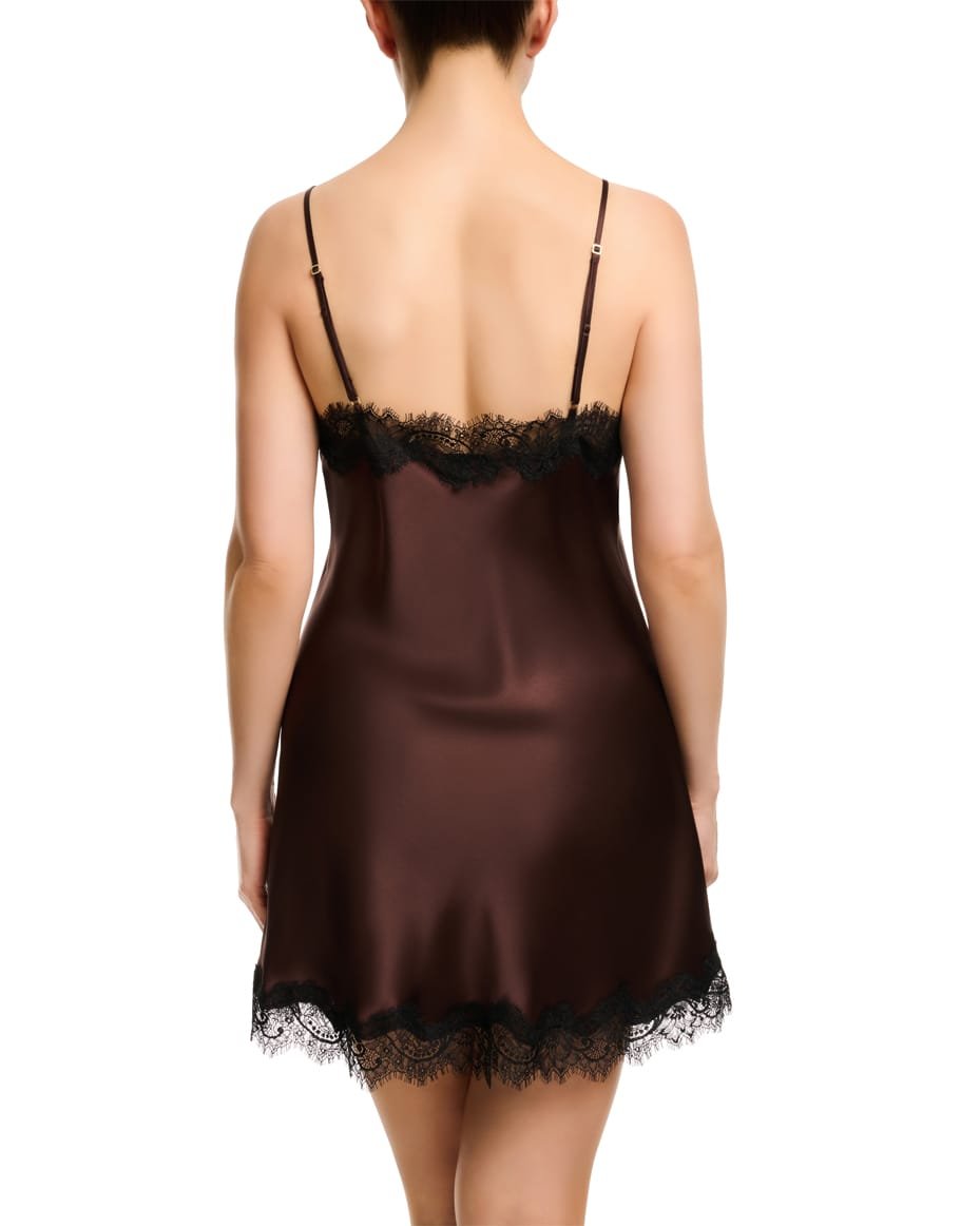 Sainted Sisters Scarlett Chemise in Dark Chocolate/Black - SAINTED SISTERS - Luxe Leopard