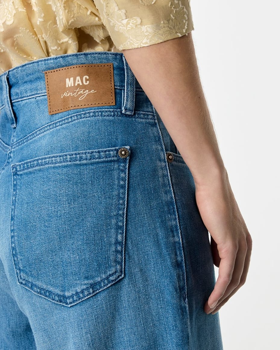 MAC Dakota Barrel Jeans in Fancy Sapphire Blue - MAC - Luxe Leopard
