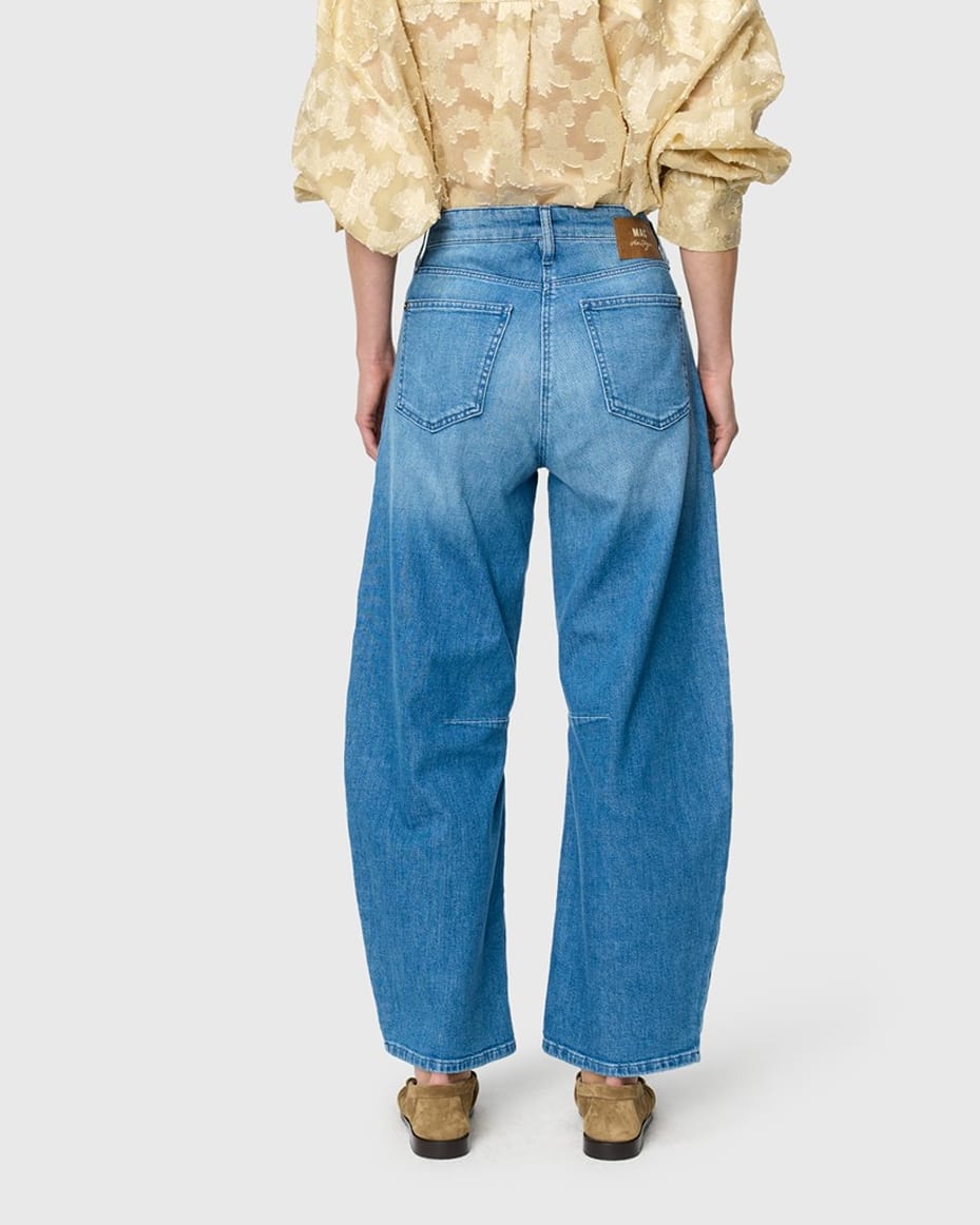 MAC Dakota Barrel Jeans in Fancy Sapphire Blue - MAC - Luxe Leopard