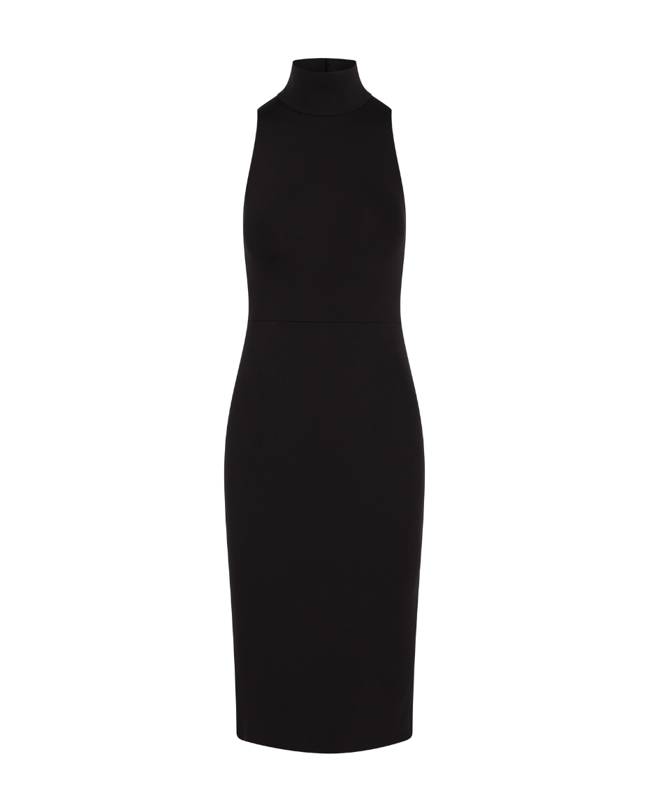 Commando Neoprene Turtleneck Midi Dress