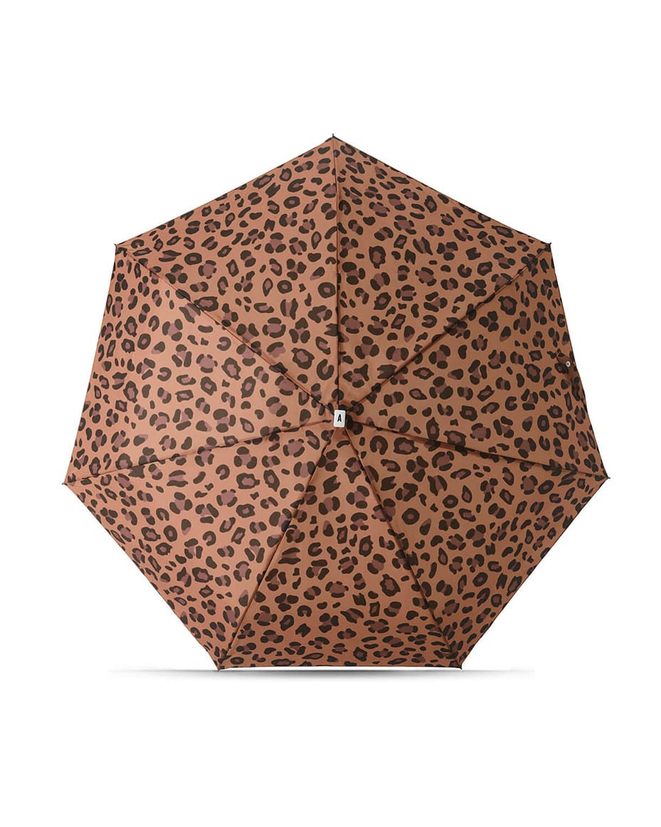 Anatole Aimé Folding Compact Umbrella in Leopard Print - ANATOLE - Luxe Leopard