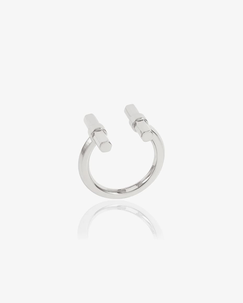 Rachel Jackson Adjustable Size T-Bar Ring Silver