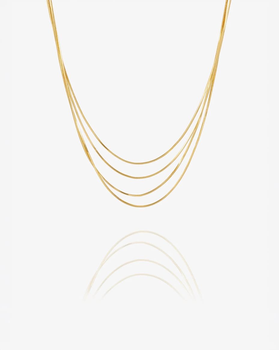 Rachel Jackson Into the Groove Drape Necklace in Gold - RACHEL JACKSON - Luxe Leopard