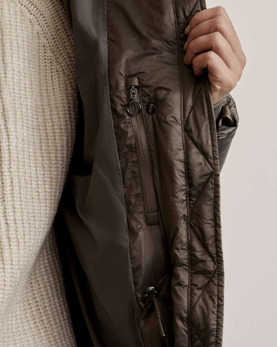 Varley Canton Down Jacket -D2 - Luxe Leopard