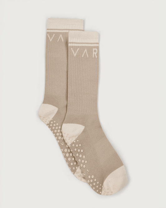Varley Kendrick Grip Sock Neutral - VARLEY - Luxe Leopard