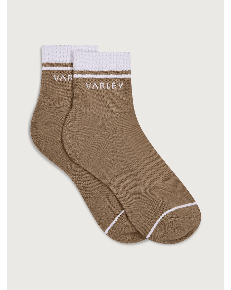 Varley Lenni Half Crew Sock Desert Taupe