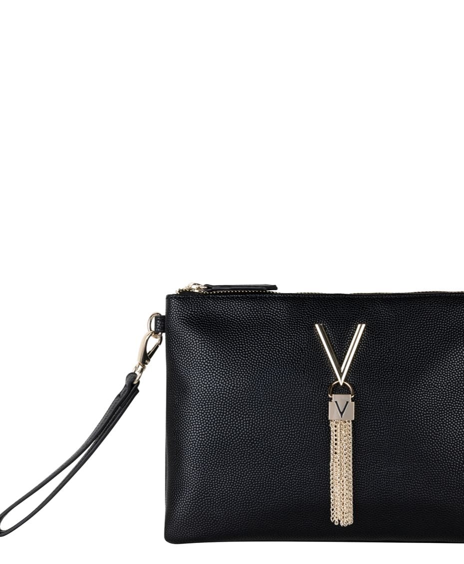 Valentino Divina Pochette Bag Nero - VALENTINO - Luxe Leopard
